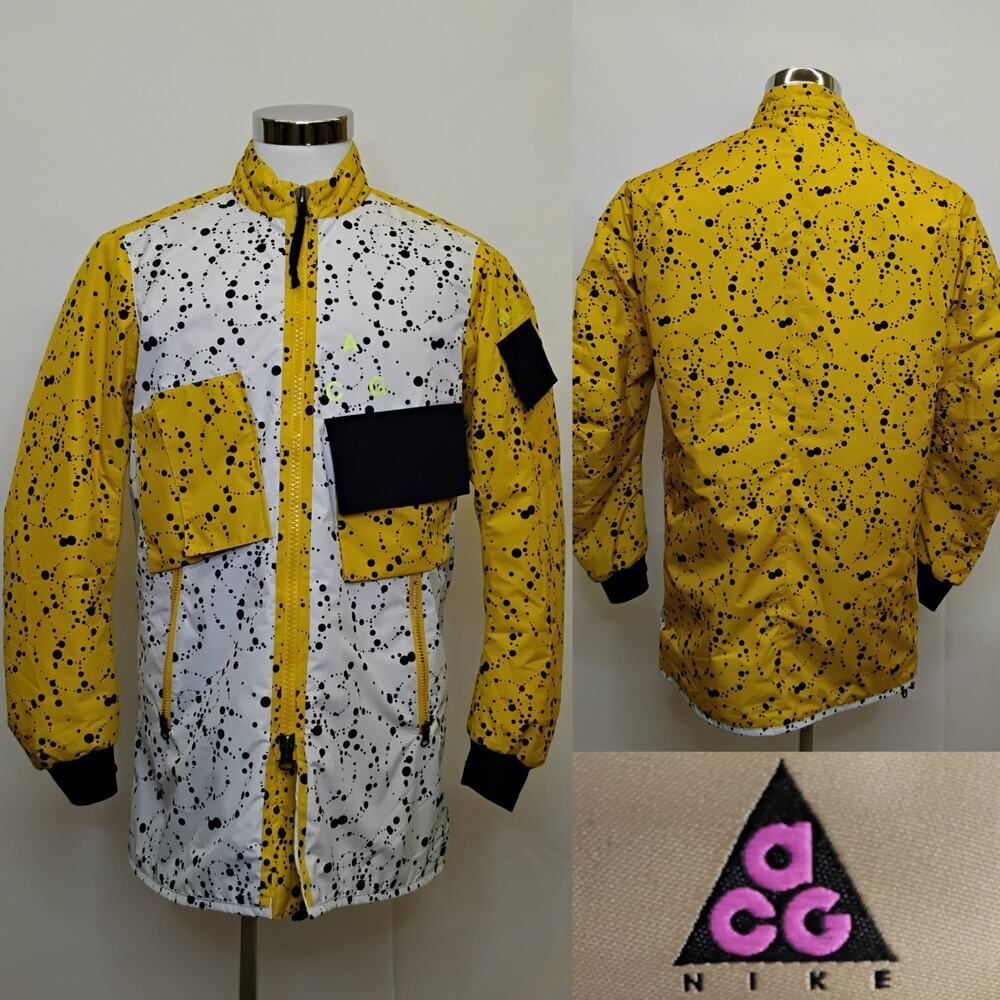 Nike ACG Insulated Jacket Men's M Yellow Black Ski/Snowboard AQ3531-100 #J5514